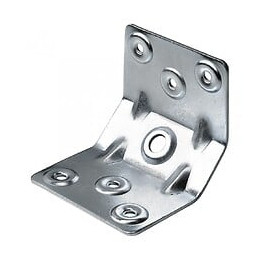 1 Renfort D'angle Pour Table Acier Zingué Hettich, L.70 Mm