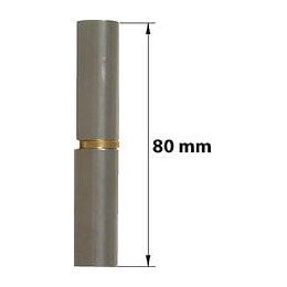 Paumelle Sans Lame Acier Brut, H.80 X L.18 X P.14 Mm