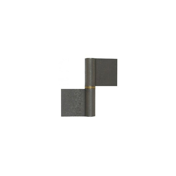 Paumelle De Grille Acier Brut, H.80 X L.80 X P.15 Mm