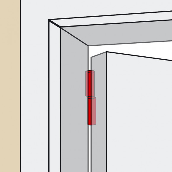 Paumelle Sans Lame Acier Brut, H.100 X L.25 X P.16 Mm