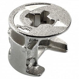 Lot De 8 Raccords D'assemblage Rastex Acier Poli Hettich, L.12.2 Mm