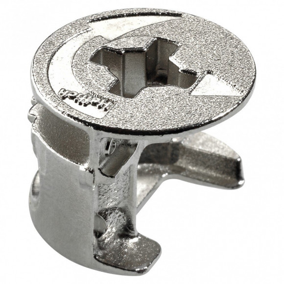 Lot De 8 Raccords D'assemblage Rastex Acier Poli Hettich, L.12.2 Mm