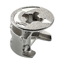 Lot De 8 Raccords D'assemblage Rastex Acier Poli Hettich, L.12.2 Mm