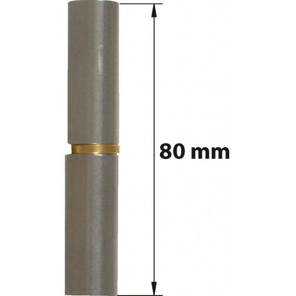 Paumelle Sans Lame Acier Brut, H.80 X L.18 X P.14 Mm