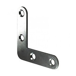 1 Équerre D'assemblage Plate Acier Zingué Hettich, L.40 Mm