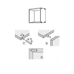 Lot De 50 Chevilles Bois Brut Hettich, L.30 Mm
