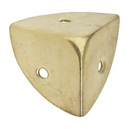 Coin De Valise À Visser Acier Laitonné Hettich, L.36 Mm