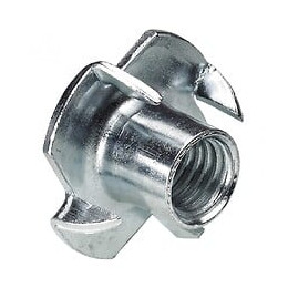 Lot De 8 Écrous À Enfoncer Acier Chromé Hettich, L.22 Mm