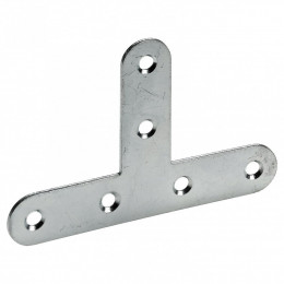 1 Équerre T Plate Acier Zingué Hettich, L.55 Mm