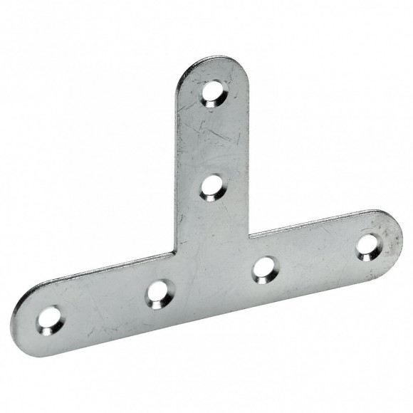 1 Équerre T Plate Acier Zingué Hettich, L.55 Mm