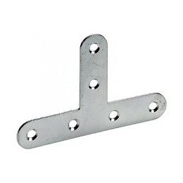 1 Équerre T Plate Acier Zingué Hettich, L.55 Mm