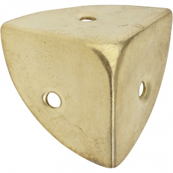 Coin De Valise À Visser Acier Laitonné Hettich, L.36 Mm