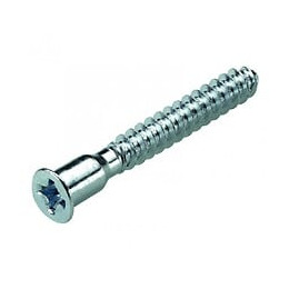 Lot De 16 Vis Direkta Acier Chromé Hettich, L.50 Mm