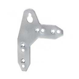 Lot De 2 Attaches Pour Suspension De Meuble Haut Acier Zingué Hettich, L.75 Mm