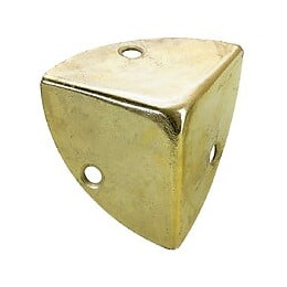 Coin De Valise À Visser Acier Laitonné Hettich, L.28 Mm