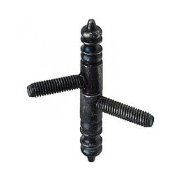 Lot De 2 Fiches À Visser Hettich, Acier Vieilli, H.66 X L.9 Mm