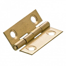Lot De 2 Charnières Universelles Laiton Pour Meuble, L.38 X L.25 Mm