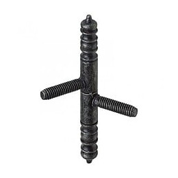 Lot De 2 Fiches À Visser Hettich, Acier Vieilli, H.90 X L.9 Mm