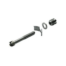 Lot De 2 Vis D'assemblage Avec Manchon Acier Brut Hettich, L.60 Mm