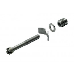 Lot De 2 Vis D'assemblage Avec Manchon Acier Brut Hettich, L.60 Mm