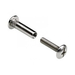 Lot De 4 Vis D'assemblage Acier Nickelé Hettich, L.50 Mm