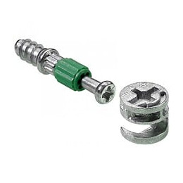 Lot De 4 Goujons D'assemblage Rastex Acier Poli Hettich, L.24.5 Mm