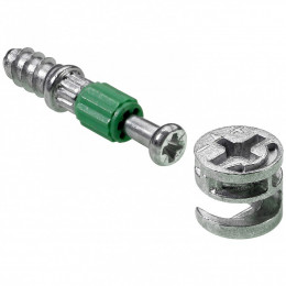 Lot De 4 Goujons D'assemblage Rastex Acier Poli Hettich, L.24.5 Mm