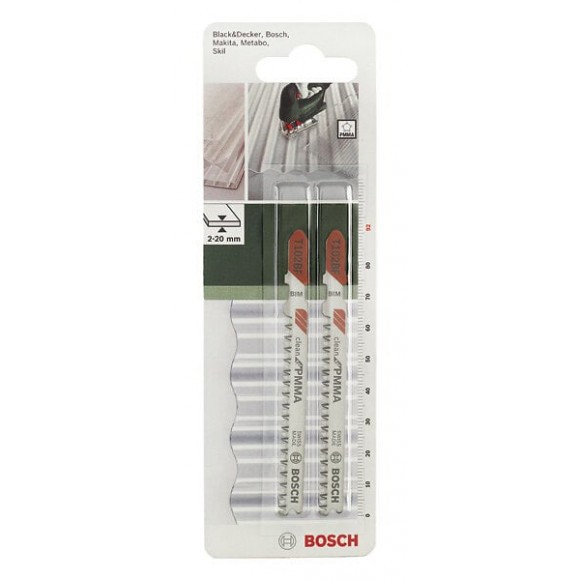 Lot De 2 Lames Coupe Fine Et Nette Bosch T308bf Spéciale Parquet Et Stratifié