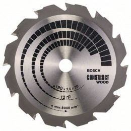 Lame Coupe Rapide Et Grossière Bosch Scie Circulaire 190 Mm Bois Et Aluminium