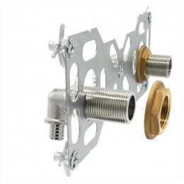 Double Sortie De Cloison Mâle À Glissement Pour Tube Per, Diam.16 Mm 20 X 27 Mm