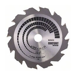 Lame Coupe Rapide Et Grossière Bosch 160 Mm Bois Et Aluminium