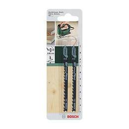 Lot De 2 Lames Coupe Rapide Et Grossière Bosch T244d Pour Bois Aggloméré