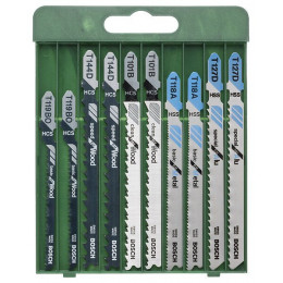 Lot De 10 Lames Coupe Universelle Bosch Pour Bois Et Métal