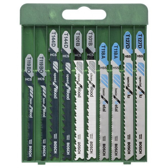 Lot De 10 Lames Coupe Universelle Bosch Pour Bois Et Métal