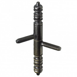 Lot De 2 Fiches À Visser Hettich, Acier Vieilli, H.106 X L.11 Mm