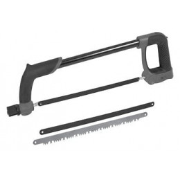 Scie Metaux 30cm Pro + 3 Lames Bois,métaux Fins, Métaux Epais