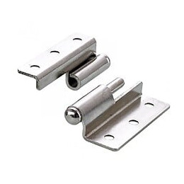 Lot De 2 Paumelles Acier Pour Meuble Hettich, L.50 X L.40 Mm