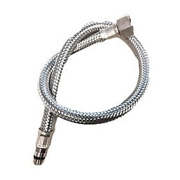 Tube En Acier Inoxydable Chromé Pour Mitigeur / Robinet, Diamètre 8 Mm X 35 Cm Raccord F3 / 8