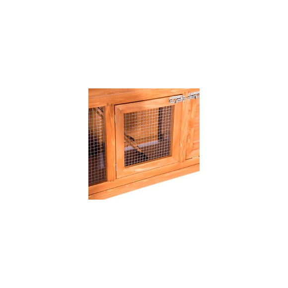 Cage A Lapin Poulailler Clapier En Bois De Pin De Grande Taille Avec 2 Etages 120x48x100 Cm