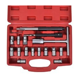 Kit Rectificateur De Siège D'injecteur Diesel 17 Pièces -