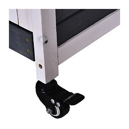 Clapier À Lapin Sur Roulettes Cage À Lapin 2 Étages Porte Verrouillable Toit Ouvrant Plateau Coulissant Rampe Bois De Sapin 