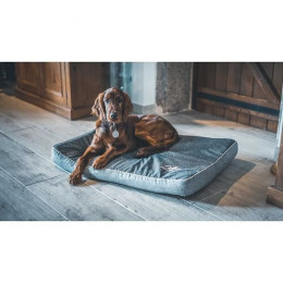 Tyrol Yellowstone Matelas Rectangulaire Pour Chien Grand/moyen - Ouatine Dense - Taille L - Dim. 80x60x7cm