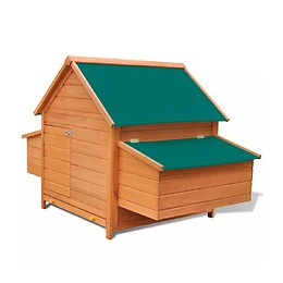 Poulailler Bois 157x97x110 Cm - Brun