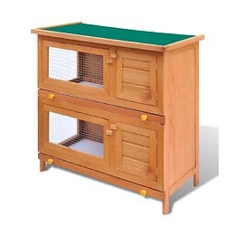 Clapier 4 Portes Bois - Brun