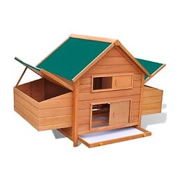 Poulailler Bois 157x97x110 Cm - Brun