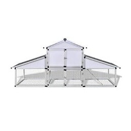 Poulailler En Aluminium Avec Cours Et 1 Pondoir -