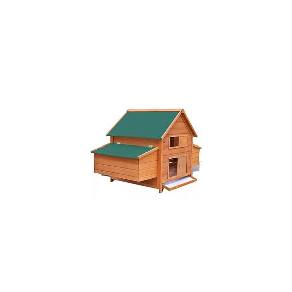 Poulailler Bois 157x97x110 Cm - Brun