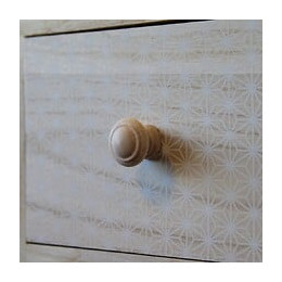 Bouton De Meuble Régence Hêtre Bois H.30 X L.30 X P.25 Mm