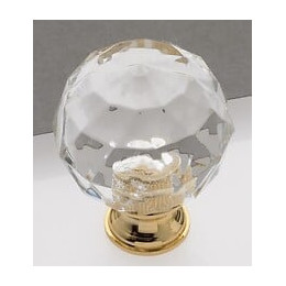 Bouton De Meuble, Plastique Nickelé Mat