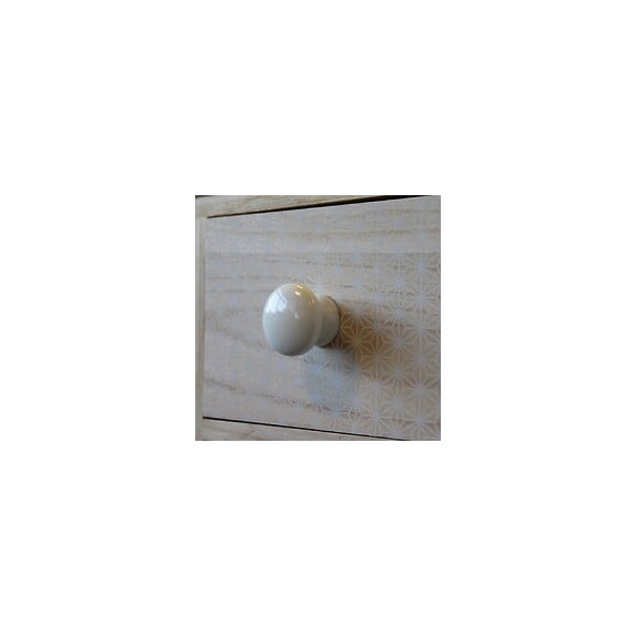 Bouton De Meuble Univers Blanc Bois H.45 X L.45 X P.36 Mm